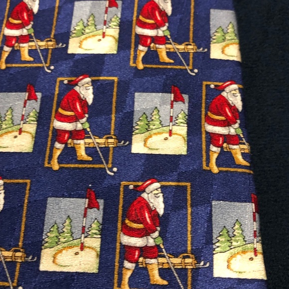 Santa Claus Holiday Edition Mens MMS necktie - Picture 3 of 6
